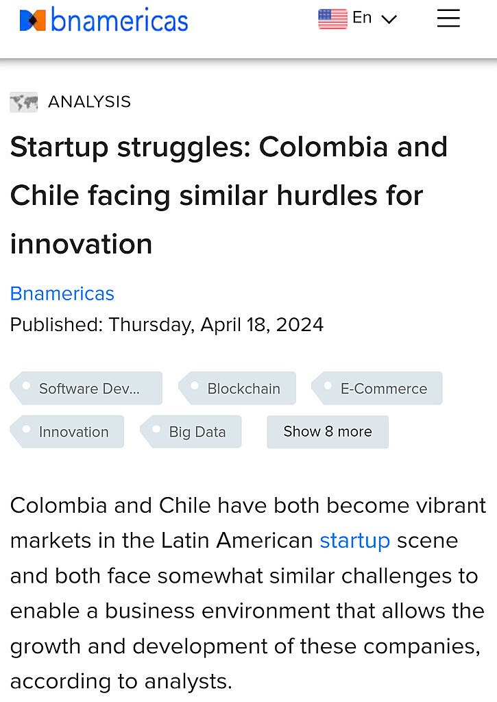Startup struggles: Colombia and Chile facing similar hurdles for innovation